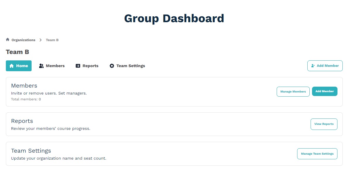 Group Dashboard